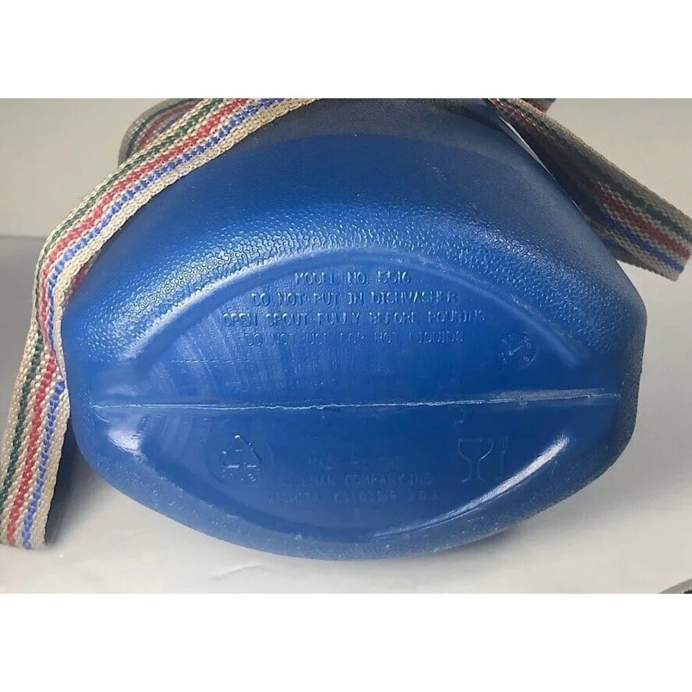 Vintage Coleman Canteen 5516 Blue w/ Adjustable  Strap 3pc  ✨ Made in USA🎇